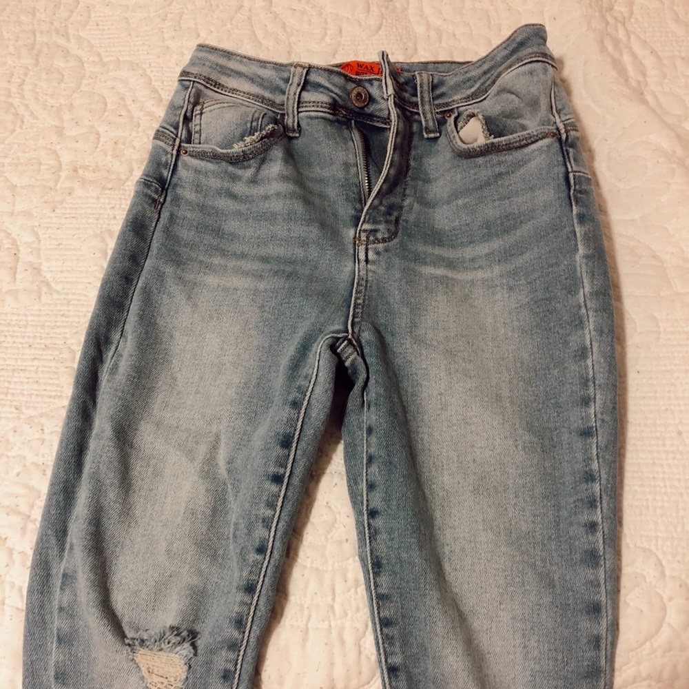 Wax Jean- Butt I Love You Ripped Skinny Jeans
